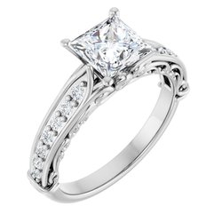 Accented Engagement Ring  